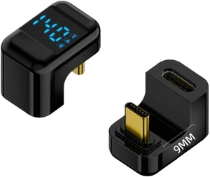 90 Degree USB C Adapter Right Angle U Shape Type C Adapter 40Gbps Data Transfer PD 140W USB4.0 8K 60Hz Video(UX Black) 90 Degree USB C Adapter Right Angle U Shape Type C Adapter 40Gbps Data Transfer PD 140W USB4.0 8K 60Hz Video(UX Black)