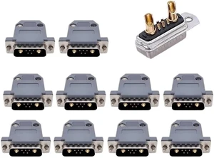10PCS High Current Connector Adapter Gold Plated 7W2 20A 30A 40A(Gold) 10PCS High Current Connector Adapter Gold Plated 7W2 20A 30A 40A(Gold)