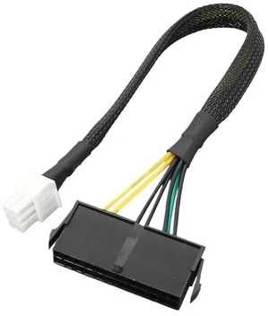 ATX PSU 24 Pin to Motherboards 6Pin for Mainboard Power Supply Cable Female to Male Converter Cord Wire(A) ATX PSU 24 Pin to Motherboards 6Pin for Mainboard Power Supply Cable Female to Male Converter Cord Wire(A)