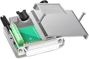 DB25 Male Female Solderless Connector 2-Row D-sub 25Pin Serial Port Plug Industrial Wire Parallel Port Breakout Terminal Adapter(SFS) DB25 Male Female Solderless Connector 2-Row D-sub 25Pin Serial Port Plug Industrial Wire Parallel Port Breakout Terminal Adapter(SFS)
