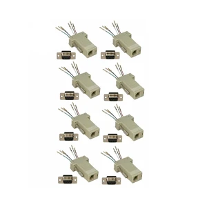 8X Pcs db9 Female rs232 to rj11 rj12 6p6c Telephone Phone Line Modular Adapter 8X Pcs db9 Female rs232 to rj11 rj12 6p6c Telephone Phone Line Modular Adapter