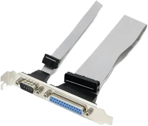 25-Hole Parallel Port 9-pin Serial Port Expansion Cable/Shield (DB25 DB9) Motherboard Printer Interface 25-holePT 25-Hole Parallel Port 9-pin Serial Port Expansion Cable/Shield (DB25 DB9) Motherboard Printer Interface 25-holePT