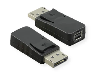 Value DisplayPort adapter, DP male to mini DP female Value DisplayPort adapter, DP male to mini DP female