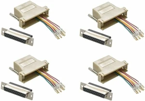 12x db25 25-pin Female to rj45 8p8c Network Modular Jack Converter Adapter Lot 12x db25 25-pin Female to rj45 8p8c Network Modular Jack Converter Adapter Lot