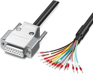 with Number Tube Serial Port Connector Line DB9 DB15 DB25 9/15/25/37 Pin Terminal Wire DB37/25/15 Parallel Port Connecting Cord(DB15 Female Metal,0.5M) with Number Tube Serial Port Connector Line DB9 DB15 DB25 9/15/25/37 Pin Terminal Wire DB37/25/15 Parallel Port Connecting Cord(DB15 Female Metal,0.5M)