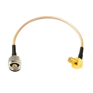 1PC MCX Plug Right Angle To N Type Male Cable Adapter(RG316,400CM) 1PC MCX Plug Right Angle To N Type Male Cable Adapter(RG316,400CM)