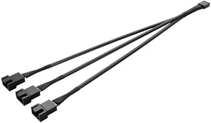 Motherboard 4-pin Adapter Cable Divide Into Four Extension Cord PWM 4pin Adapter Cable Extension Line Multi-Fan Thermostat(1 to 3 BK) Motherboard 4-pin Adapter Cable Divide Into Four Extension Cord PWM 4pin Adapter Cable Extension Line Multi-Fan Thermostat(1 to 3 BK)