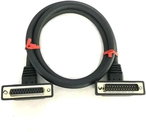 Double Elbow DB25 Data Cable Connector 25Pin Male Female TExtension Wire UP Down Angled Connection Signal Line(M to F,0.1M) Double Elbow DB25 Data Cable Connector 25Pin Male Female TExtension Wire UP Down Angled Connection Signal Line(M to F,0.1M)