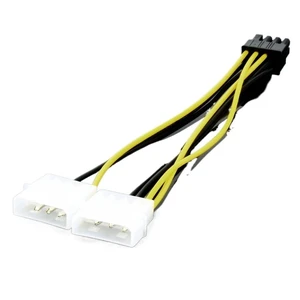 Male to 4Pin Female Video Card Power Cord 8 Pin PCI to 4 Pin Graphics Card Power Cable Male to 4Pin Female Video Card Power Cord 8 Pin PCI to 4 Pin Graphics Card Power Cable