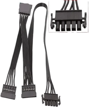 Modular Power Cable for 1300W 1050W 850W SPH Power, 6+2 PCIe, 4+4 CPU, SATA, IDE, 24Pin ATX(3 SATA Straight) Modular Power Cable for 1300W 1050W 850W SPH Power, 6+2 PCIe, 4+4 CPU, SATA, IDE, 24Pin ATX(3 SATA Straight)