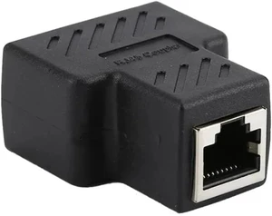 1 PCS RJ45 Ethernet Cable Female Splitter Adapter Connector 1 PCS RJ45 Ethernet Cable Female Splitter Adapter Connector