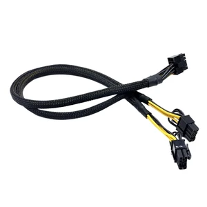 50cm 10Pin to Dual 8(6+2) Pin Power Supply Cable 50cm 10Pin to Dual 8(6+2) Pin Power Supply Cable