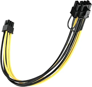 16AWG GPU 6Pin Male to 8Pin 6+2Pin 16AWG GPU 6Pin Male to 8Pin 6+2Pin