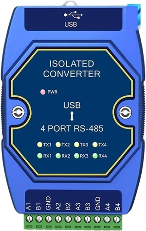 USB to RS-485 Serial Port Converter 4 Serial Ports E810-U41C USB-C Interface High Protection 6M Rate Industrial Grade USB to RS-485 Serial Port Converter 4 Serial Ports E810-U41C USB-C Interface High Protection 6M Rate Industrial Grade