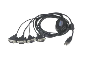 USB to 4-Port RS-232 Converter (F&T>D*I Chip) V2.0 to DB9 RS232 Serial Cord Adapter USB to 4-Port RS-232 Converter (F&T>D*I Chip) V2.0 to DB9 RS232 Serial Cord Adapter