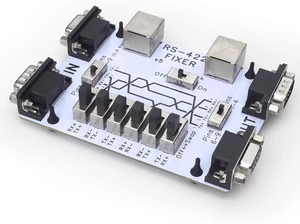 RS422 Fixer: Interface Signal Swapper, RX-TX Reverser, DB9/RJ45 Male/Female RS422 Fixer: Interface Signal Swapper, RX-TX Reverser, DB9/RJ45 Male/Female