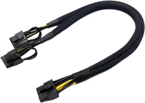 60cm GPU PCIE 8Pin to Dual 8(6+2) Pin Power Adapter Cable 60cm GPU PCIE 8Pin to Dual 8(6+2) Pin Power Adapter Cable