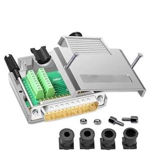 DB25 Solderless Plug Industrial 2-Row Copper 25-pin Male Female Serial Port Adapter D-sub Breakout Terminal Connector(SMS) DB25 Solderless Plug Industrial 2-Row Copper 25-pin Male Female Serial Port Adapter D-sub Breakout Terminal Connector(SMS)