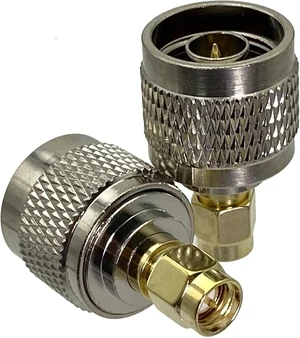 1-piece N-type male to SMA-type male center coaxial adapter connector 1-piece N-type male to SMA-type male center coaxial adapter connector