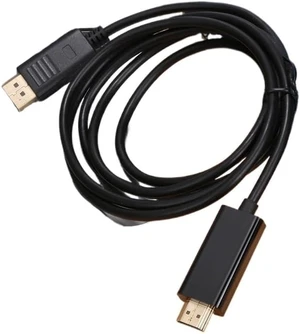 1.8M DP to HDMI-Compatible Cable 4K HD Adapter Display Cable Convert Large DP to HDMI-Compatible 1.8M DP to HDMI-Compatible Cable 4K HD Adapter Display Cable Convert Large DP to HDMI-Compatible