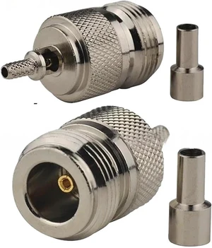 10pcs N Male/N Female Crimp for RG174 RG316 LMR100 Cable Straight Adapter Connector(N female 10pcs) 10pcs N Male/N Female Crimp for RG174 RG316 LMR100 Cable Straight Adapter Connector(N female 10pcs)