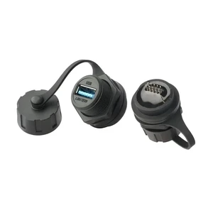 M20 Industrial Outdoor Waterproof USB Connector Data Transmission USB2.0 USB3.0 Adapter Female Socket Threaded Connection(USB3.0 2MM(No.1),Plastic nut) M20 Industrial Outdoor Waterproof USB Connector Data Transmission USB2.0 USB3.0 Adapter Female Socket Threaded Connection(USB3.0 2MM(No.1),Plastic nut)