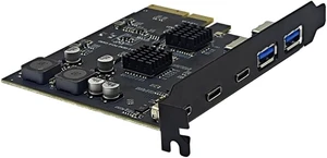 PCIE to USB3.2 Expansion Card 10Gbps 3USB Type-A +2Type C 5Port USB Front Panel PCIE to USB3.2 Expansion Card 10Gbps 3USB Type-A +2Type C 5Port USB Front Panel