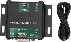 USB to RS232 Bidirectional Adapter Module Industrial Communicating Serial Port Module Aluminum Alloy Power Signal Isolation 150K BPS Baud Rate Data RTS LED Indicator Lights USB to RS232 Bidirectional Adapter Module Industrial Communicating Serial Port Module Aluminum Alloy Power Signal Isolation 150K BPS Baud Rate Data RTS LED Indicator Lights