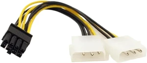8Pin to Dual 4Pin Video Card Power Cord 180W Y Shape 8Pin PCI to Dual 4 Pin Graphics Power Cable(10pcs) 8Pin to Dual 4Pin Video Card Power Cord 180W Y Shape 8Pin PCI to Dual 4 Pin Graphics Power Cable(10pcs)