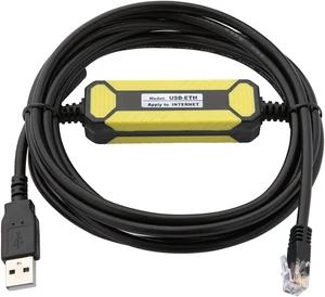 Industrial Grade USB-ETH USB Convert to Ethernet Programming Cable Fit Compatible S-EME-NS HMI S7-200 S7-1200/1500 FX5U Series PLC Industrial Grade USB-ETH USB Convert to Ethernet Programming Cable Fit Compatible S-EME-NS HMI S7-200 S7-1200/1500 FX5U Series PLC