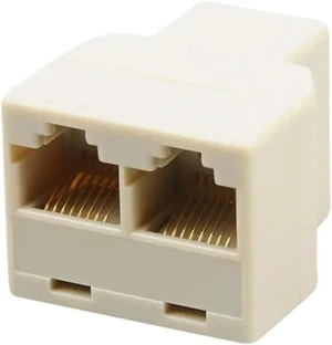 1 PCS RJ45 Splitter Adapter to 2 Dual Female Ports CAT5/6 LAN Ethernet 1 PCS RJ45 Splitter Adapter to 2 Dual Female Ports CAT5/6 LAN Ethernet