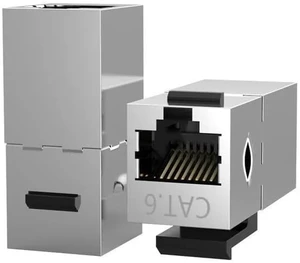 CAT6 Keystone Jack Coupler Shielded RJ45 Adapter Couplers(5pcs) CAT6 Keystone Jack Coupler Shielded RJ45 Adapter Couplers(5pcs)