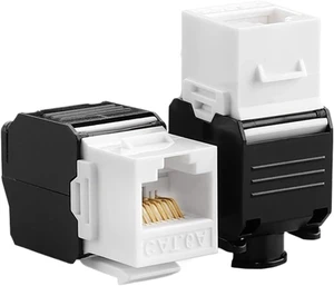 1 PCS Cat8 Cat7 Cat6a RJ45 Jack 180 Degree Ethernet Adapter(CAT6A UTP) 1 PCS Cat8 Cat7 Cat6a RJ45 Jack 180 Degree Ethernet Adapter(CAT6A UTP)
