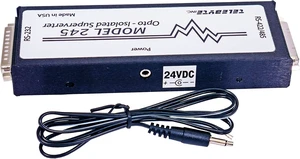 Model 245 - RS-232 to RS-422/RS-485 Optically Isolated Interface Converter - 24 Volts Model 245 - RS-232 to RS-422/RS-485 Optically Isolated Interface Converter - 24 Volts
