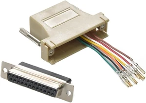 100 Lot db25 25-pin Female to rj45 8p8c Network Modular Jack Converter Adapter 100 Lot db25 25-pin Female to rj45 8p8c Network Modular Jack Converter Adapter