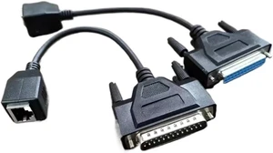 to RJ45 Signal Wire Network Cable Adapter- DB25 Male/Female to RJ45 Signal Wire Network Cable Adapter- DB25 Male/Female
