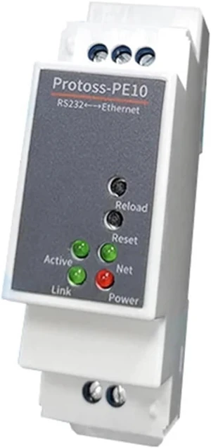 DIN-Rail Serial Port RS232 to Ethernet Converter Device Server Protoss-PE10 Support Modbus MQTT(PE10-M No Adapter) DIN-Rail Serial Port RS232 to Ethernet Converter Device Server Protoss-PE10 Support Modbus MQTT(PE10-M No Adapter)