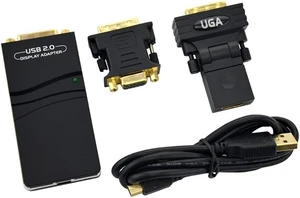 External Graphic Video Adapter USB 2.0 to DVI/VGA/-Compatible Multiple Monitors Display Extend/Mirror for Easy Install External Graphic Video Adapter USB 2.0 to DVI/VGA/-Compatible Multiple Monitors Display Extend/Mirror for Easy Install