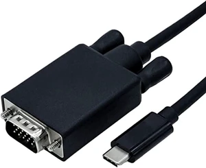 Roline USB C to VGA Adapter Cable I Full HD 1080p Resolution 60 Hz I Black 1 m Roline USB C to VGA Adapter Cable I Full HD 1080p Resolution 60 Hz I Black 1 m