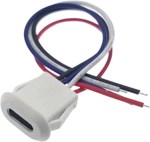 2Pin 4Pin USB Type C Connector Jack Female With Card Buckle 3A High Current Charging Jack Port USB-C Charger Plug Socket 2P 4P(4P-White) 2Pin 4Pin USB Type C Connector Jack Female With Card Buckle 3A High Current Charging Jack Port USB-C Charger Plug Socket 2P 4P(4P-White)