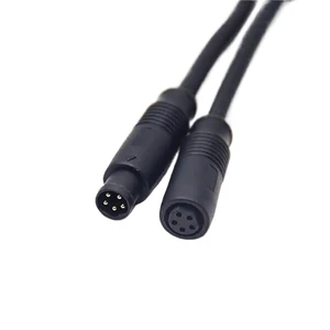 M8 5 Pin B Coded Male to Female Straight Cable Connector M8 5 Pin B Coded Male to Female Straight Cable Connector