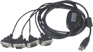 USB to 4-Port RS-232 Converter V2.0 to DB9 RS232 Serial Cable Adapter USB to 4-Port RS-232 Converter V2.0 to DB9 RS232 Serial Cable Adapter