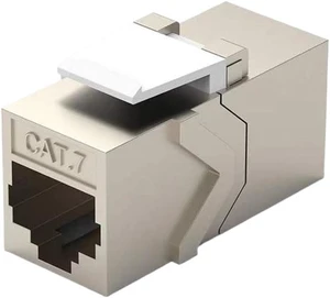 CAT7 CAT6A CAT6 RJ45 Inline Coupler, Shielded Straight-Through LAN Ethernet Module Adapter(12pcs,Alloy CAT7) CAT7 CAT6A CAT6 RJ45 Inline Coupler, Shielded Straight-Through LAN Ethernet Module Adapter(12pcs,Alloy CAT7)