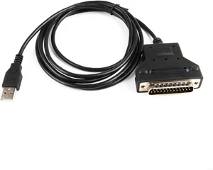 USB to DB25 25Pin Serial Cable for Connecting Vintage Printing Equipment 180cm USB to DB25 25Pin Serial Cable for Connecting Vintage Printing Equipment 180cm