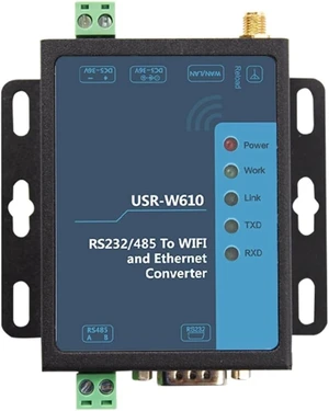 USR-W610 Industrial RS232 RS485 Serial to Ethernet Converter(British Standard) USR-W610 Industrial RS232 RS485 Serial to Ethernet Converter(British Standard)
