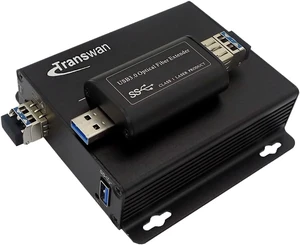 USB 3.0/2.0/1.1 Over Fiber Extender to Max 250 Meters on 2 Core Single-Mode Fiber with 2 x LC 10 Gbps SFP Module, Supports 5 Gbps Speed, Backward Compatible with USB 2.0/1.1 USB 3.0/2.0/1.1 Over Fiber Extender to Max 250 Meters on 2 Core Single-Mode Fiber with 2 x LC 10 Gbps SFP Module, Supports 5 Gbps Speed, Backward Compatible with USB 2.0/1.1
