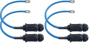 PENGLIN 2PCS M20 RJ45 Waterproof Panel Mount Connector, Male to Female Cat6 Ethernet LAN Cable, Outdoor Panel Mount Coupler with Shield Cat6 Network Cable (Pack of 2) PENGLIN 2PCS M20 RJ45 Waterproof Panel Mount Connector, Male to Female Cat6 Ethernet LAN Cable, Outdoor Panel Mount Coupler with Shield Cat6 Network Cable (Pack of 2)