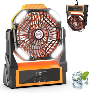 Fotgear 20000mAh Rechargeable Camping Fan Portable Battery Powered Tent Fan Fotgear 20000mAh Rechargeable Camping Fan Portable Battery Powered Tent Fan