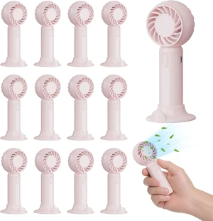 12 Pack Mini Fans, USB Rechargeable, Wedding Favors, Blush 12 Pack Mini Fans, USB Rechargeable, Wedding Favors, Blush