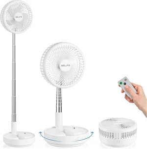 Belife X8 Portable Fan, Cordless 7200mAh Battery Operated Oscillating Fan, USB Rechargeable Desk Floor Fan with Remote, Foldable Telescopic Fan for Home Bedroom Sleeping Office Camping Travel (White) Belife X8 Portable Fan, Cordless 7200mAh Battery Operated Oscillating Fan, USB Rechargeable Desk Floor Fan with Remote, Foldable Telescopic Fan for Home Bedroom Sleeping Office Camping Travel (White)